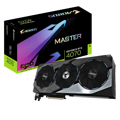 GIGABYTE AORUS GeForce RTX 4070 MASTER 12GB GDDR6X Graphics Card