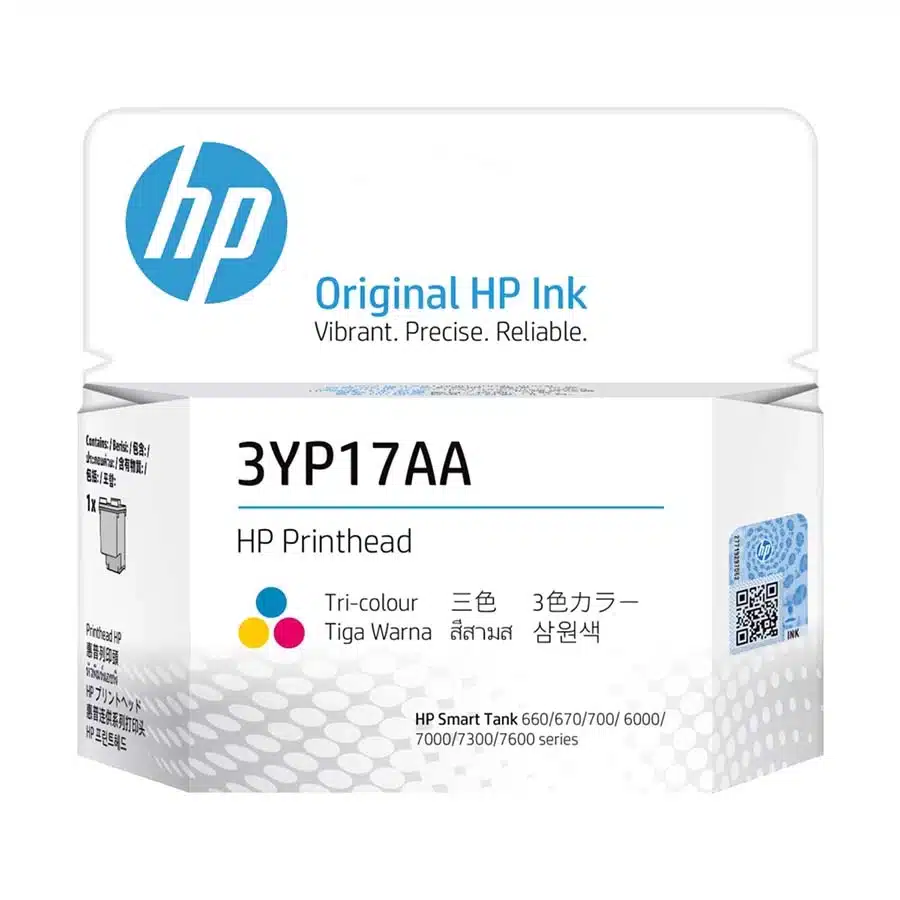HP Tri-Color Printhead for Smart Tank Printer 3YP17AE and 3YP17AA