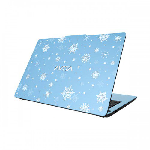 Avita Liber V14 Core i5 11th Gen 14 inch FHD Laptop Snowflakes on Azure Blue avita laptop