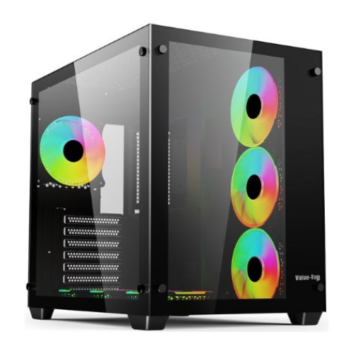 Value-Top VT-V3 Mid Tower ATX Gaming Casing with ARGB Fan Value Top Casing Price in Mymensingh Bangladesh