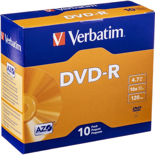 VERBATIM DVD-R 4.7GB 16X SLIM CASE VERBATIM DVD-R Mymensingh BD
